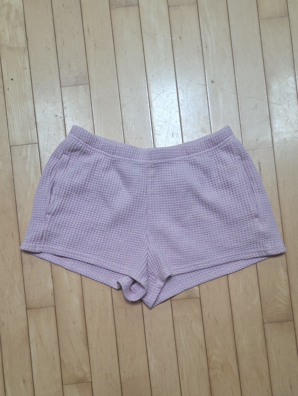 PacSun Light Pink Waffle Knit Shorts